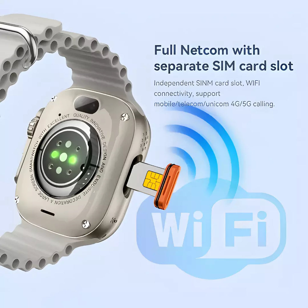 Smartwatch Howear Hw Ultra2 4G 2/64gb 7 Pulseiras Android Amoled 2 Cameras Wifi