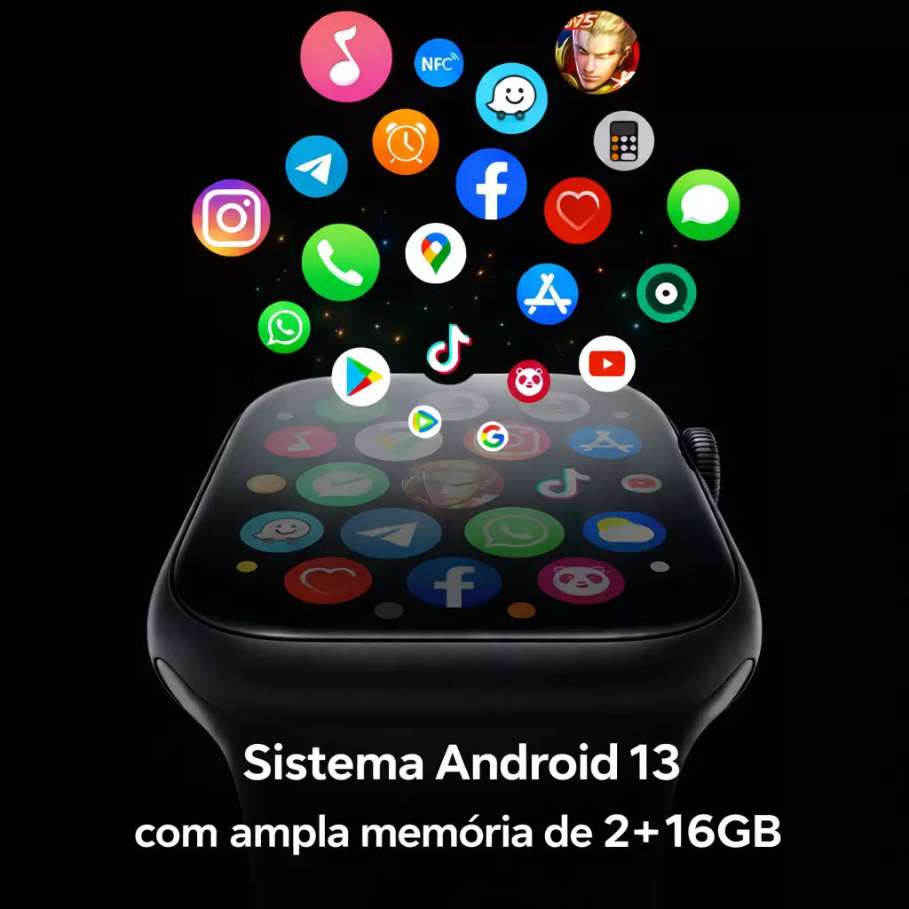 Smartwatch Microwear W11Ai Android 5G 2/16GB Amoled Chip Camera Wifi