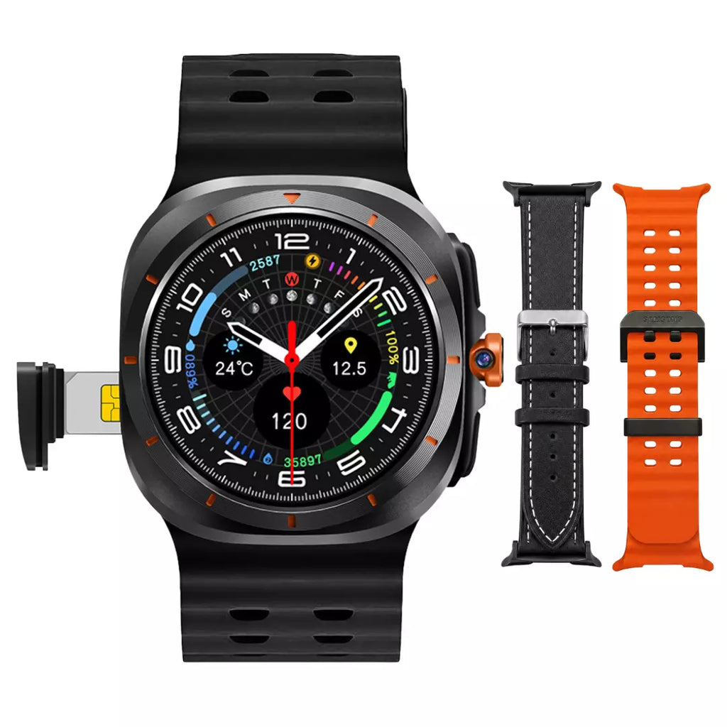 Smartwatch Howear Hw-S12 Call 5G 4/64gb 3 Pulseiras Android Amoled Camera Wifi