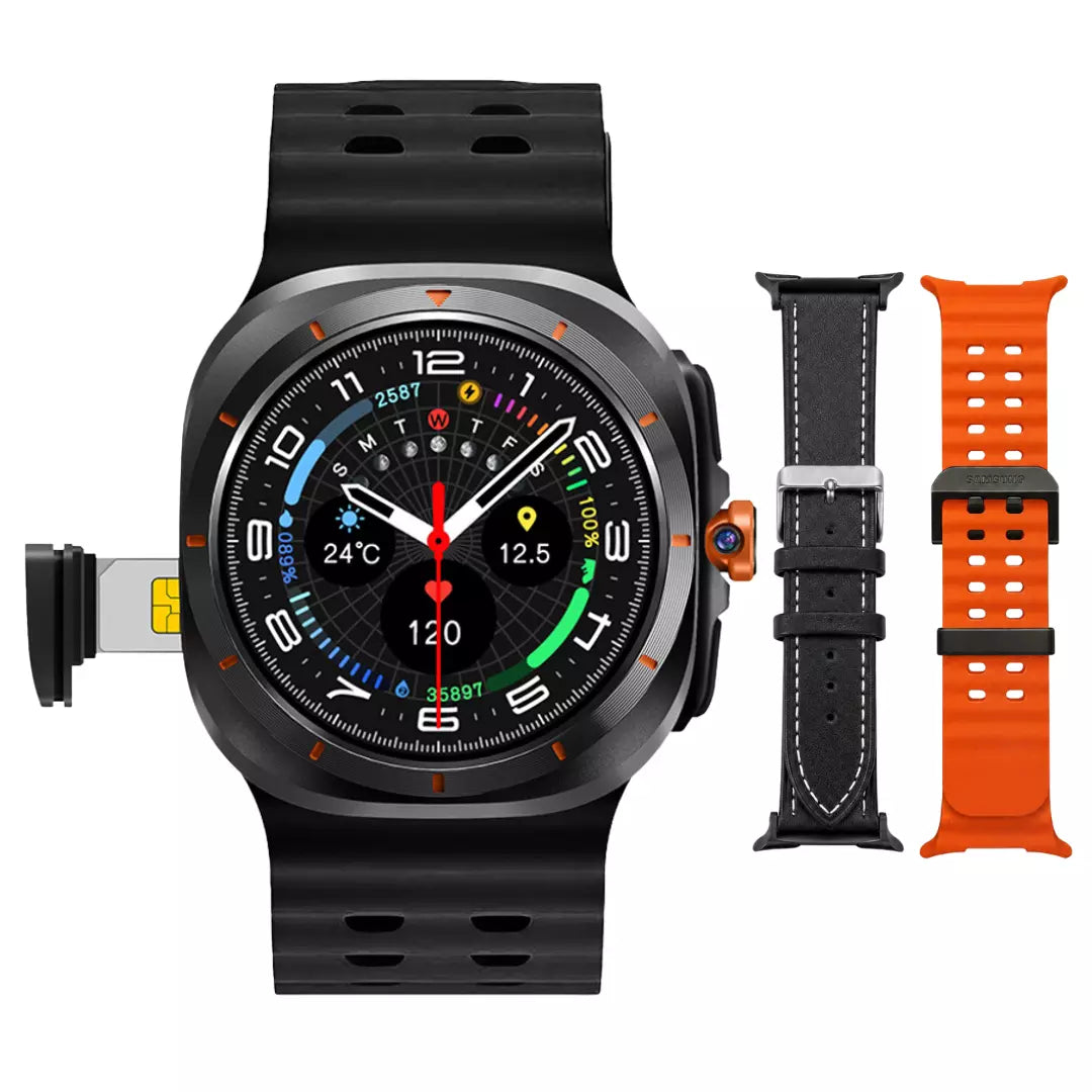 Smartwatch Howear Hw-S12 Call 5G 4/64gb 3 Pulseiras Android Amoled Camera Wifi