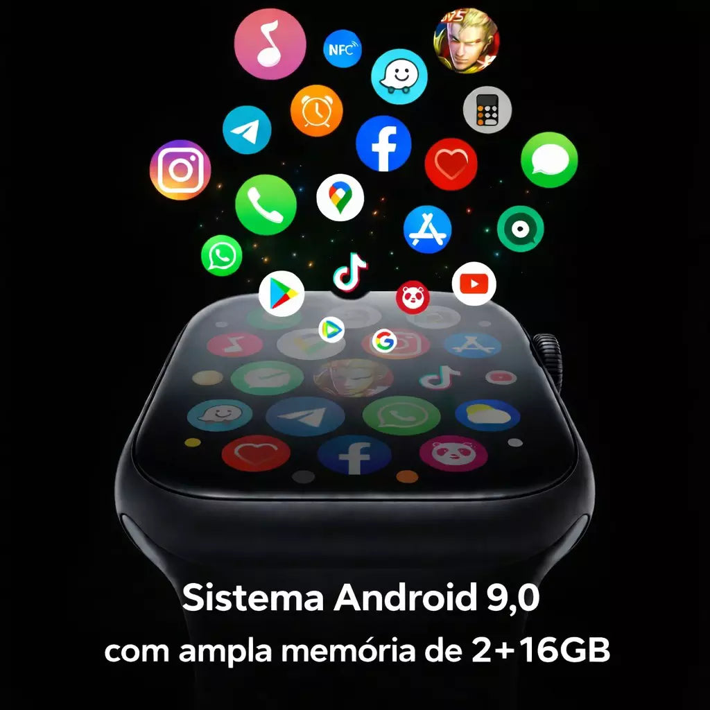 Smartwatch Microwear Ultra 4 Ai 5G 2/16GB Amoled Chip Android Camera Wifi