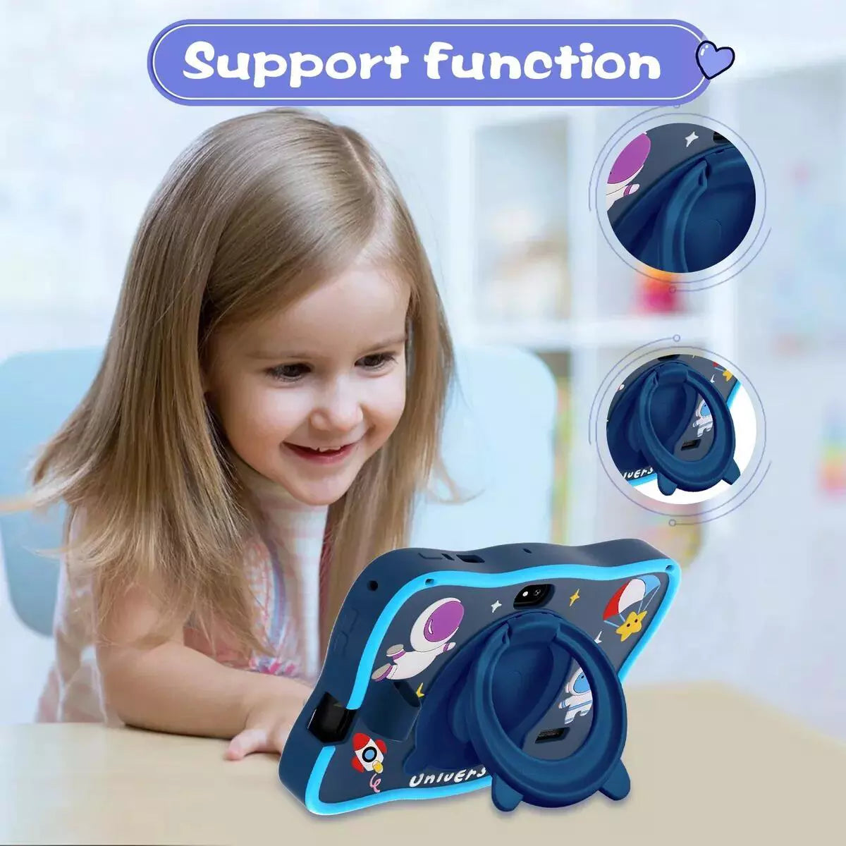 Tablet Infantil Kids Astronauta 6/128GB Com Caneta Touch e Acessorios