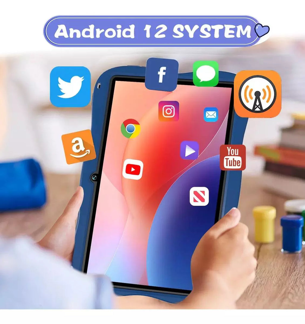 Tablet Infantil Kids Astronauta 6/128GB Com Caneta Touch e Acessorios